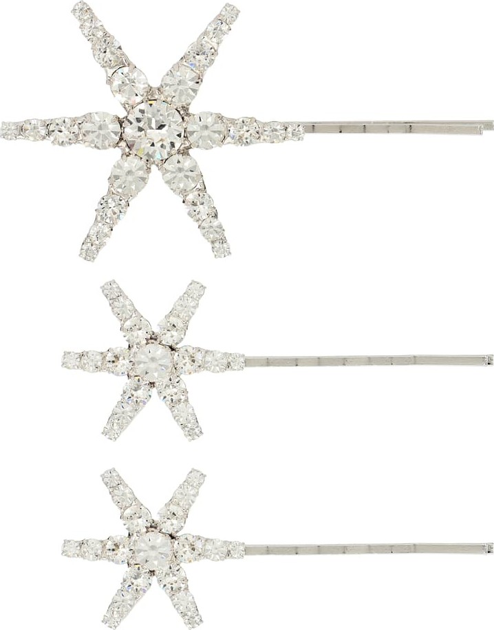 Jennifer Behr Aurelia set of embellished barrettes