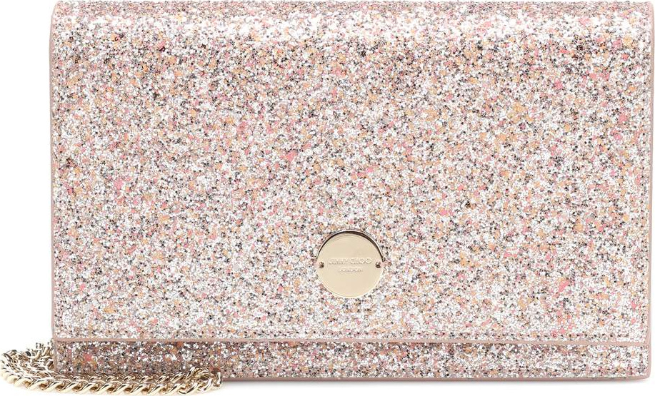 Jimmy Choo Florence glitter clutch