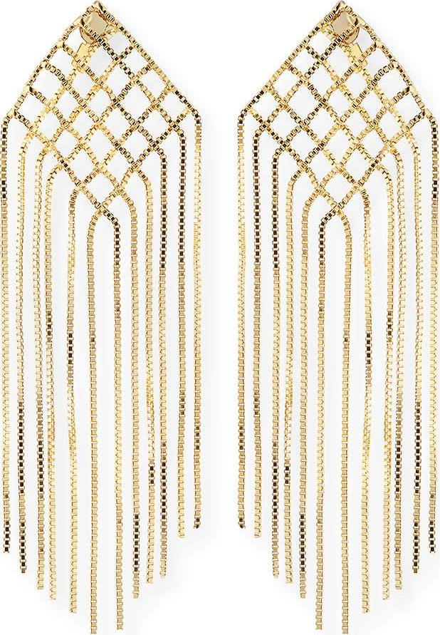 Rosantica Aquilone Kite Fringe Chain Earrings