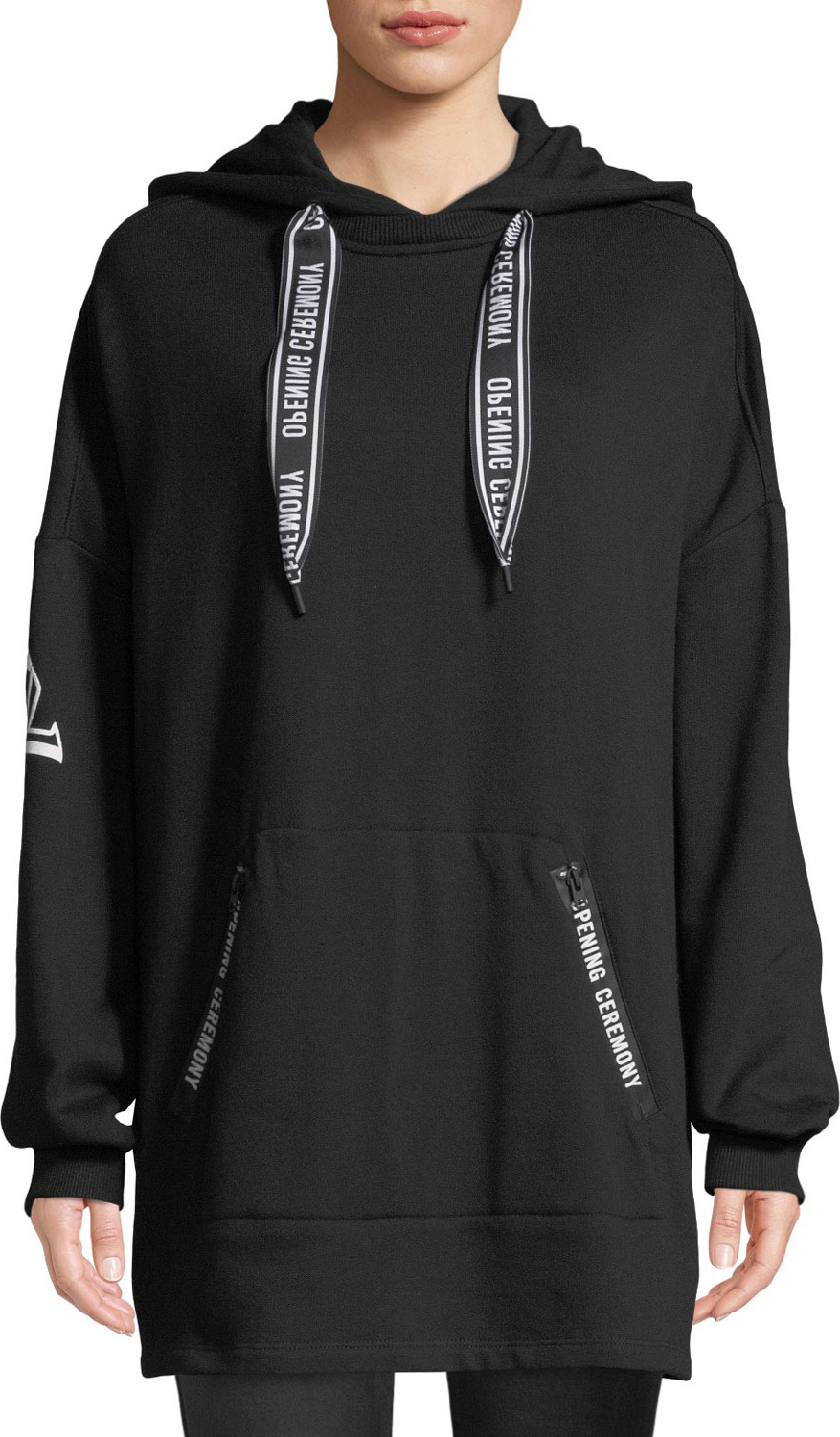 Opening Ceremony Logo Pullover Poncho Hoodie