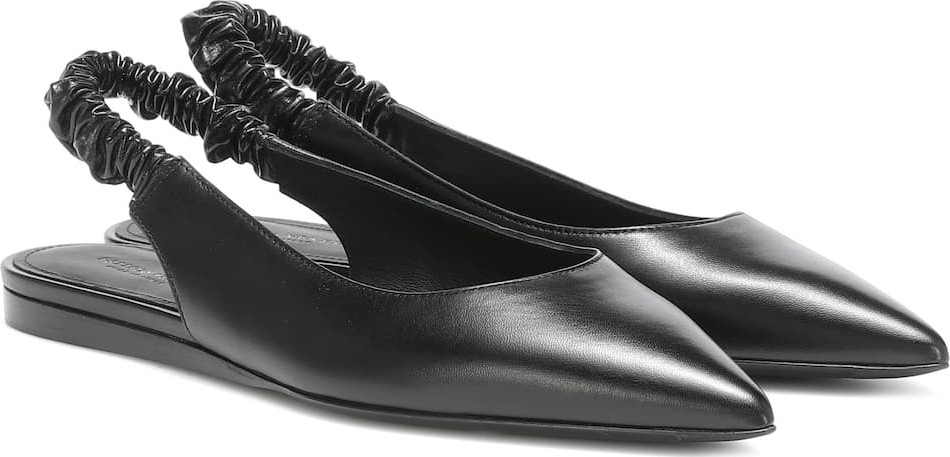 Bottega Veneta Leather slingback ballet flats