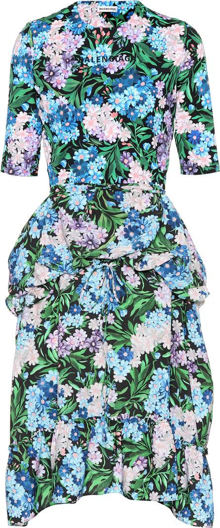 Balenciaga Floral peplum dress