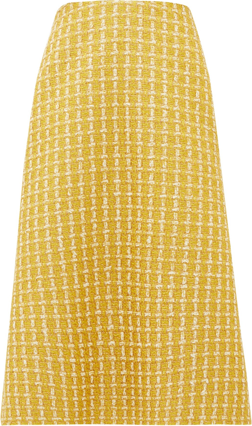 Balenciaga A-line wool-blend lamé-tweed skirt