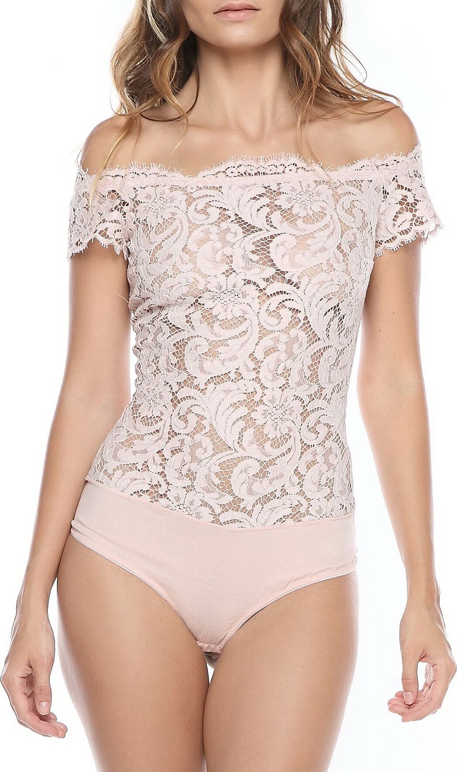 I.D. Sarrieri Nuit Ephemere Off-the-Shoulder Bodysuit
