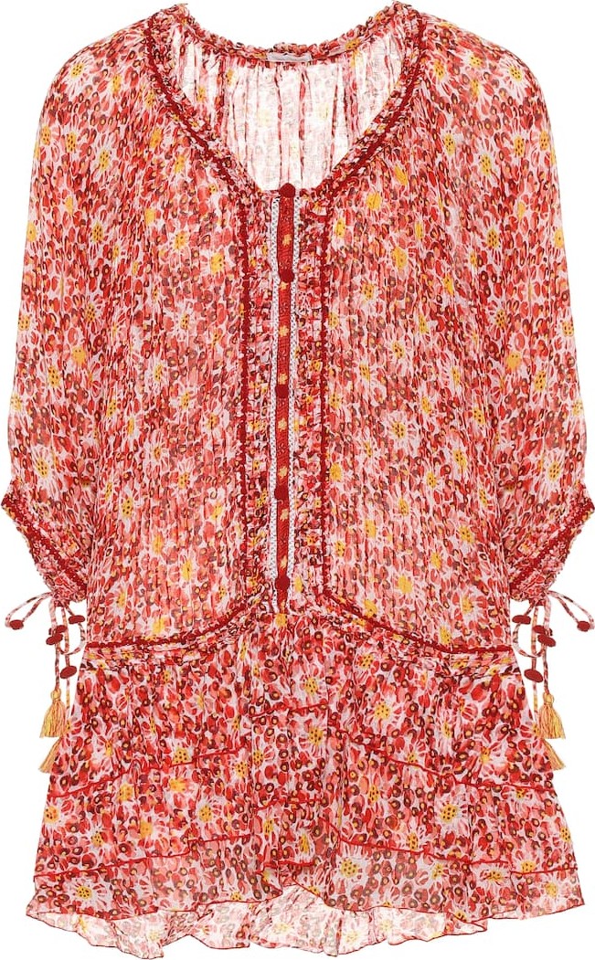 Poupette St Barth Exclusive to Mytheresa – Fleur printed cotton minidress