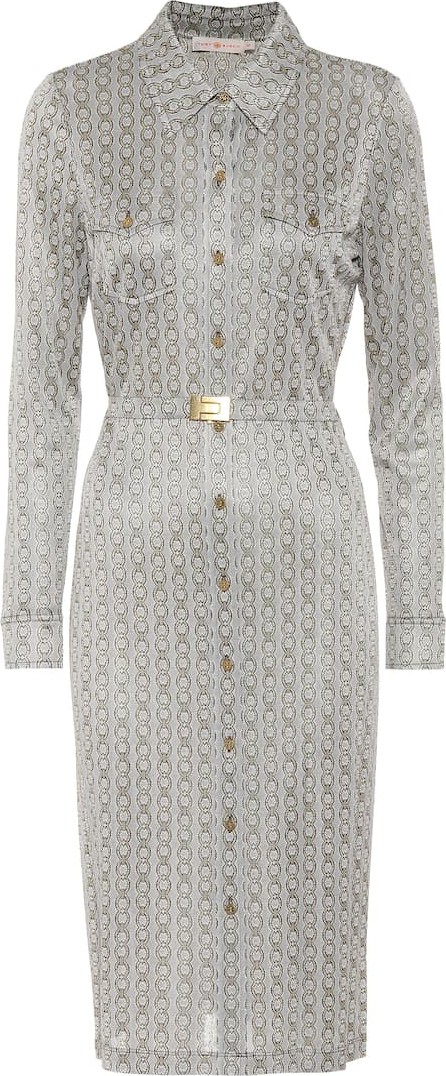 Tory Burch Gemini jacquard shirt dress