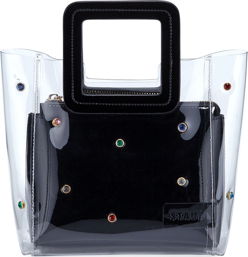 Staud Shirley Beaded PVC Mini Tote Bag