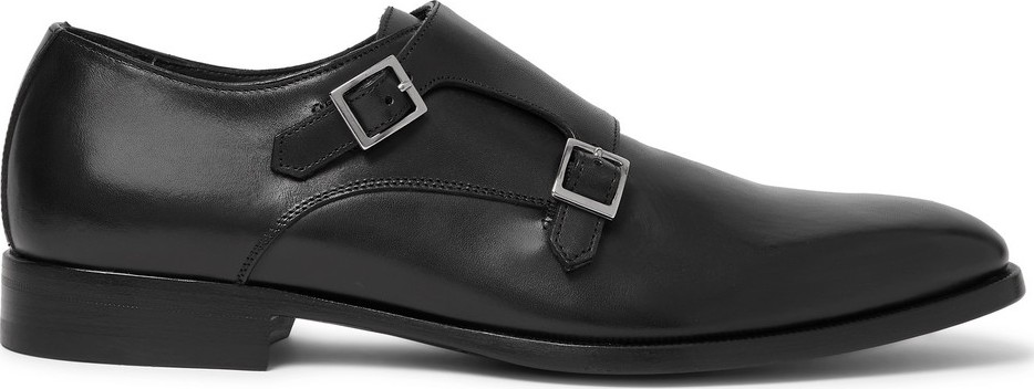 Dunhill Leather Monk-Strap Shoes