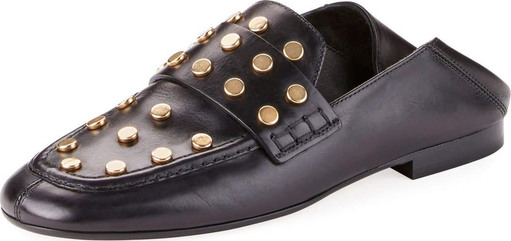 Isabel Marant Feenie Studded Flat Fold-Down Loafer