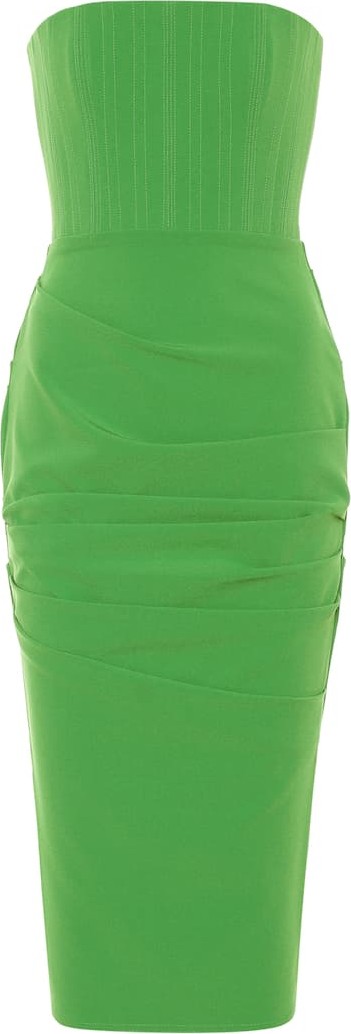 Alex Perry Mena stretch-crêpe midi dress