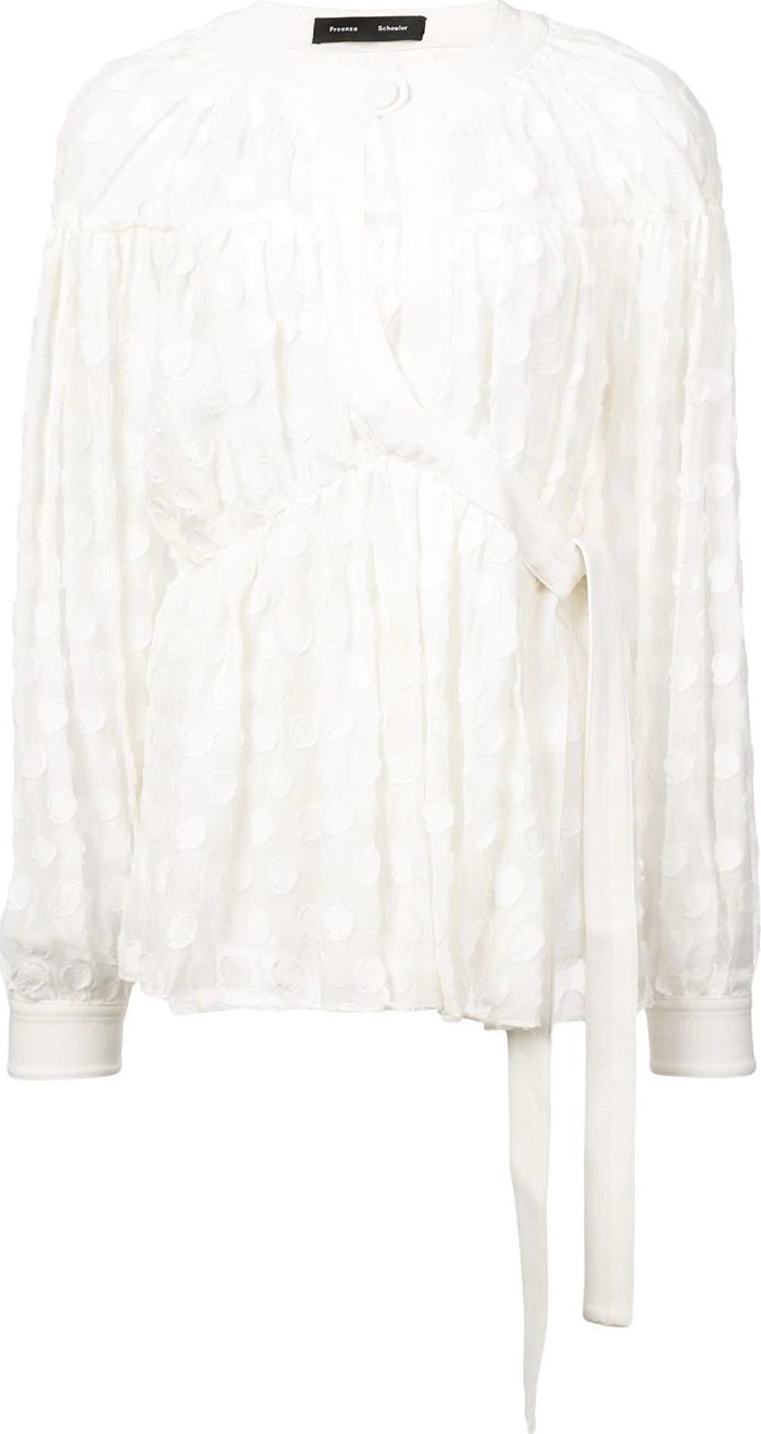 Proenza Schouler wrap blouse