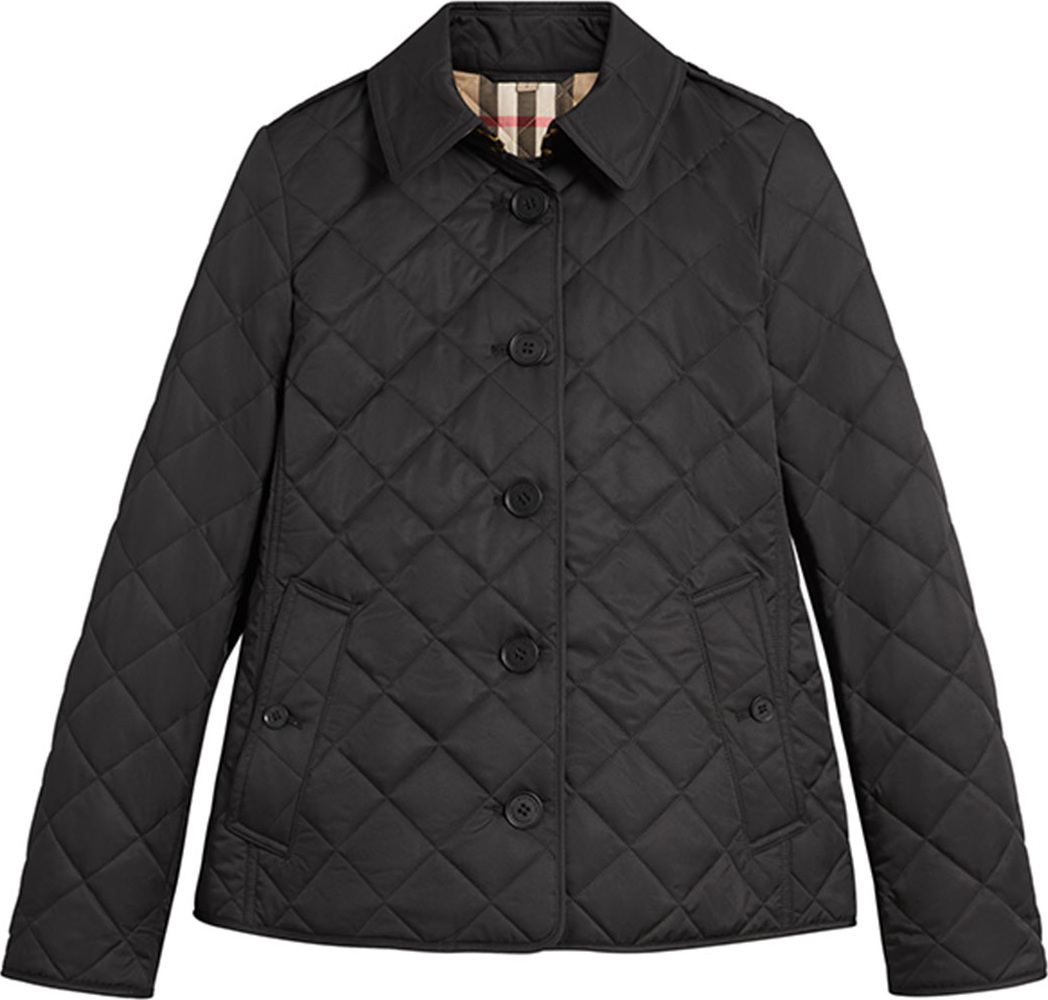 Burberry London England Frankby Quilted Jacket, Black