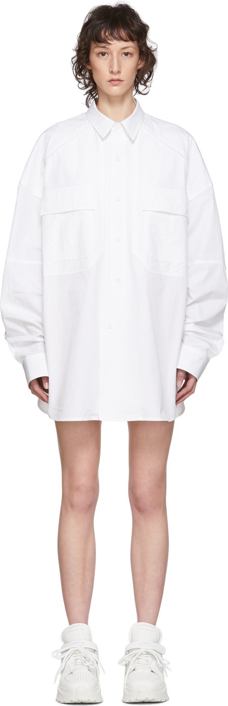 Juun.J White Shirt Dress