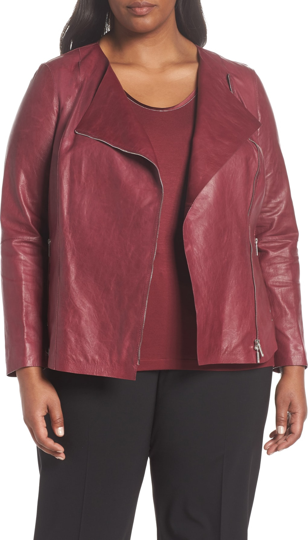 Lafayette 148 New York Aimes Leather Jacket