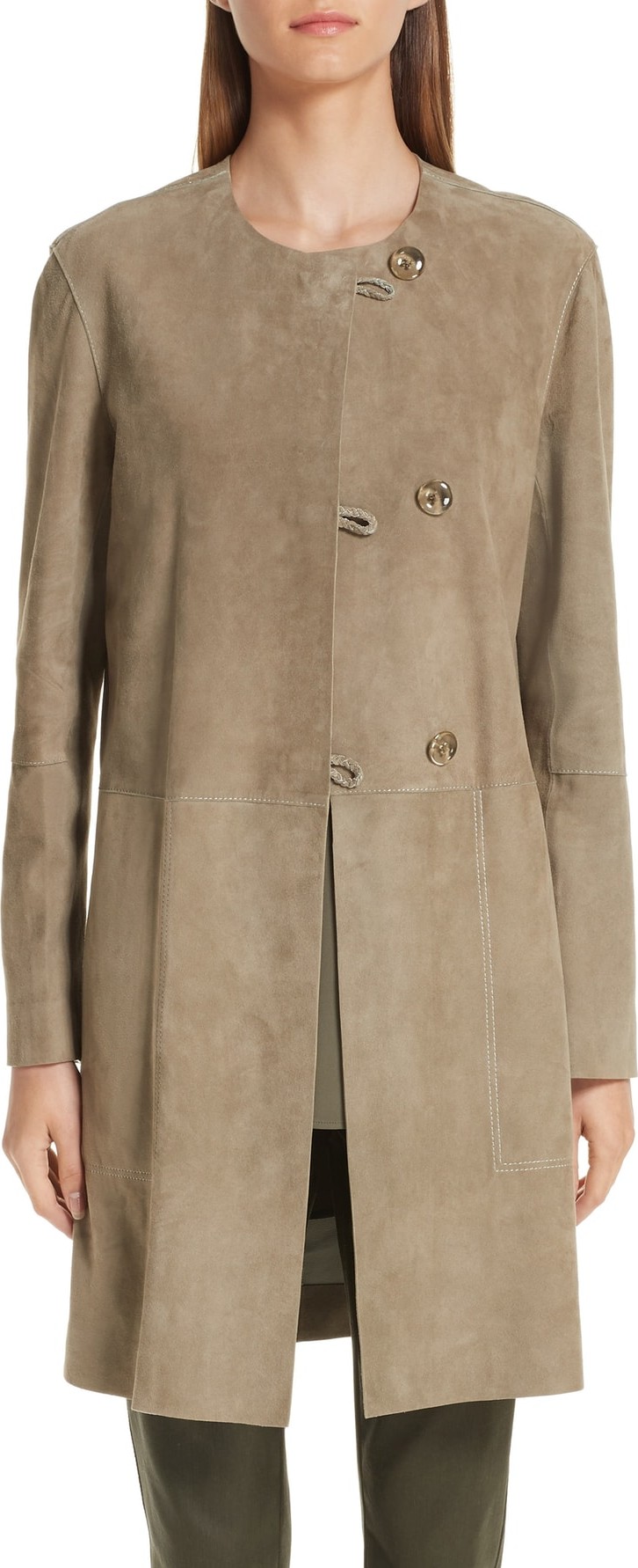 Lafayette 148 New York Kierra Suede Jacket
