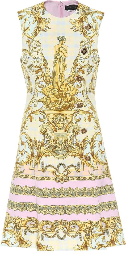 Versace Exclusive to Mytheresa – Printed cady minidress