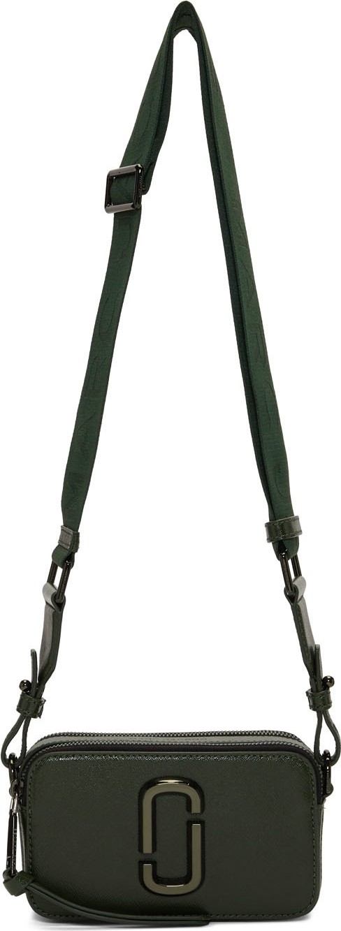 MARC JACOBS Green Snapshot DTM Bag