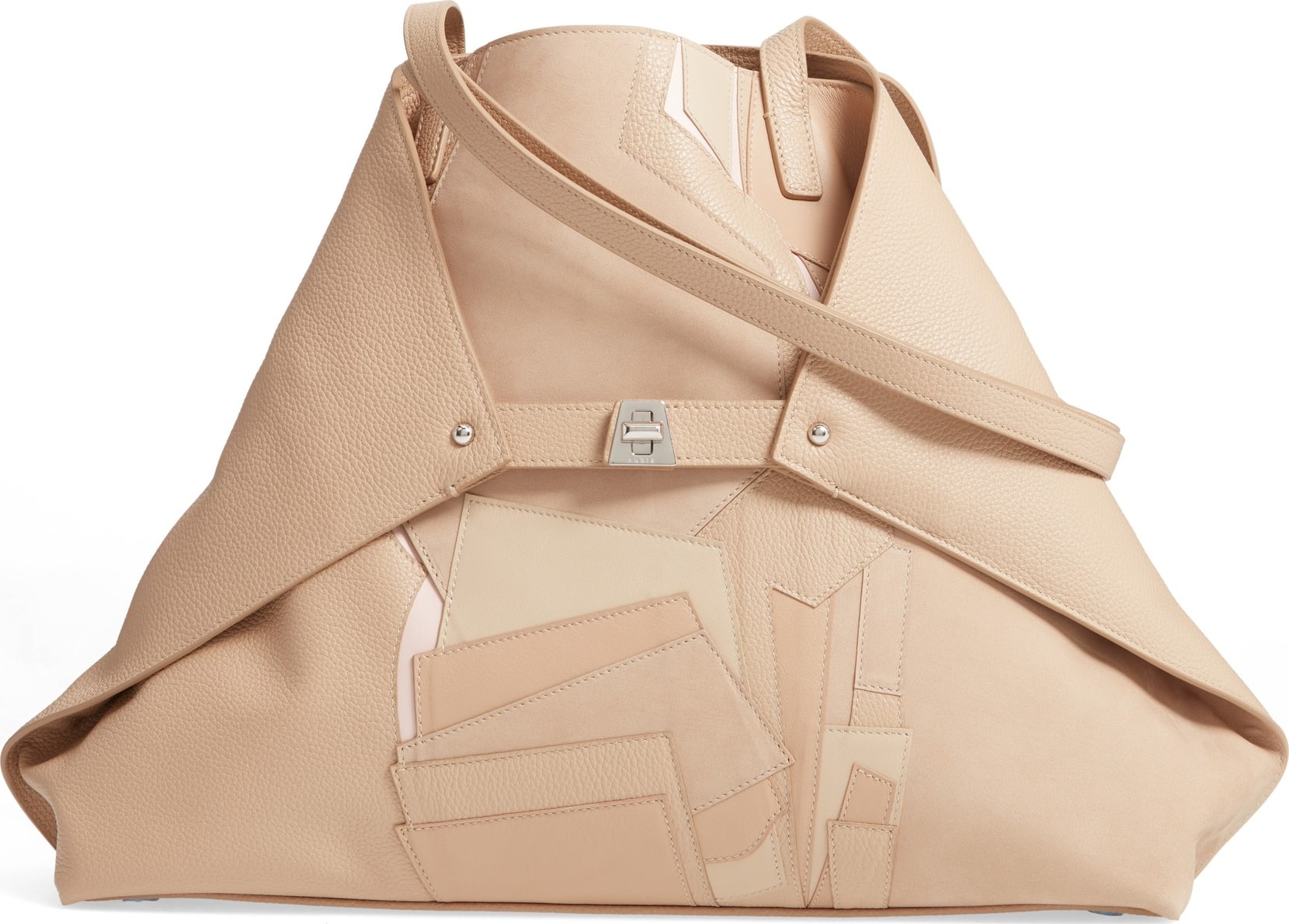 Akris Small AI Pieced Leather Tote