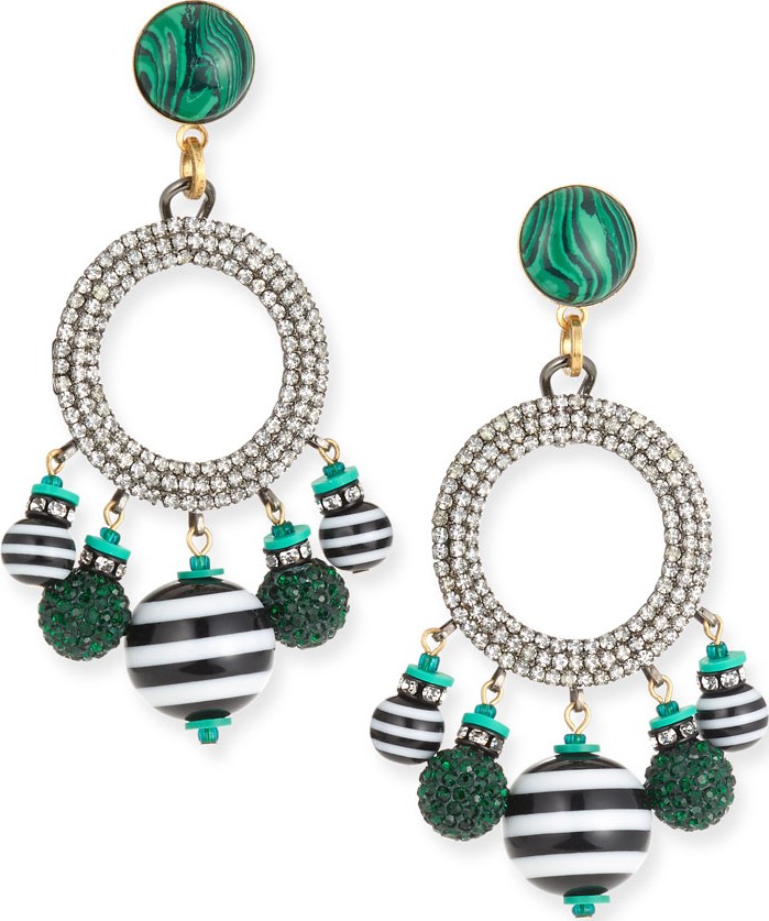 Elizabeth Cole Bain Drop Earrings