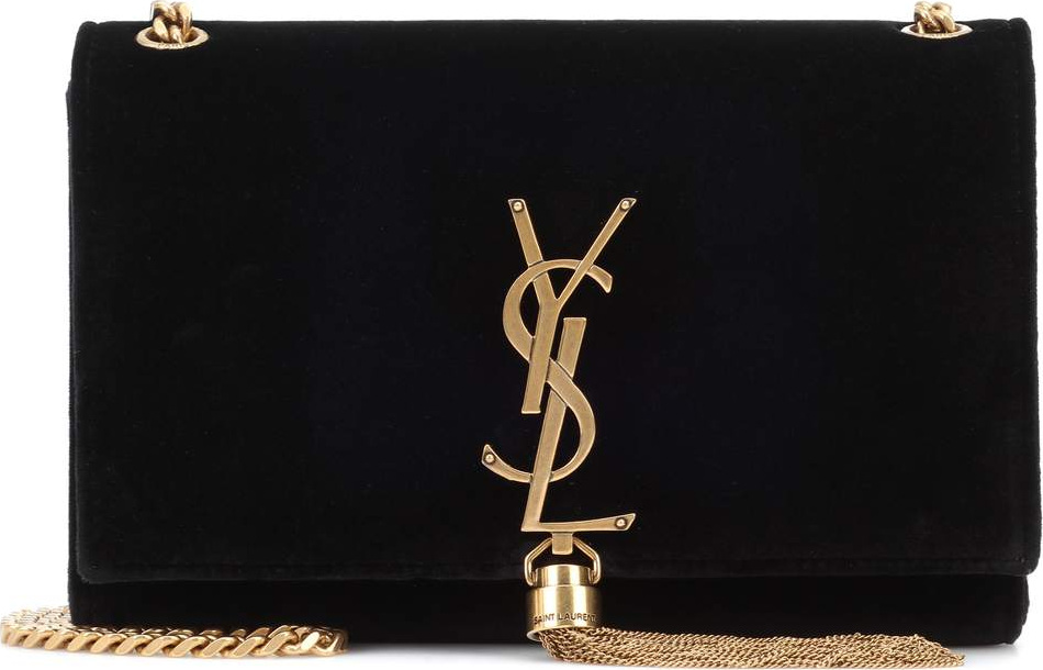 Saint Laurent Small Kate Tassel velvet crossbody bag