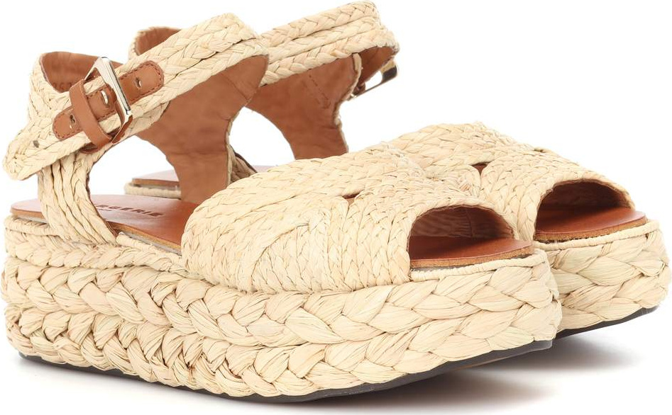 Robert Clergerie Aude raffia sandals