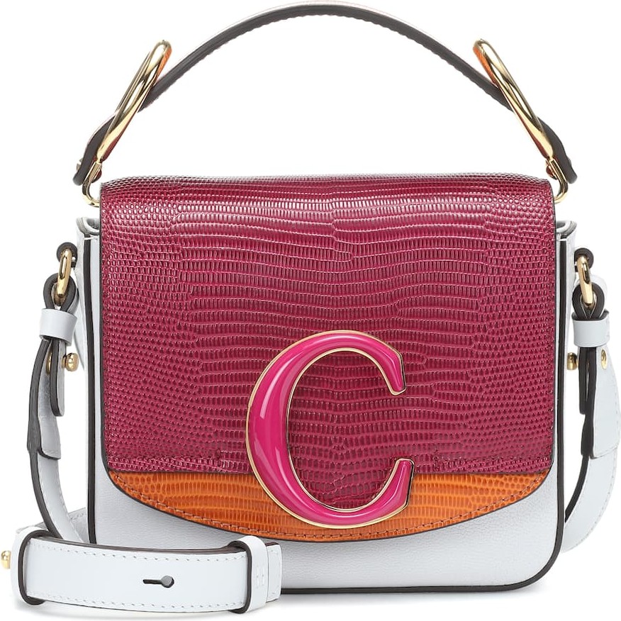 Chloe Chloé C Mini leather shoulder bag