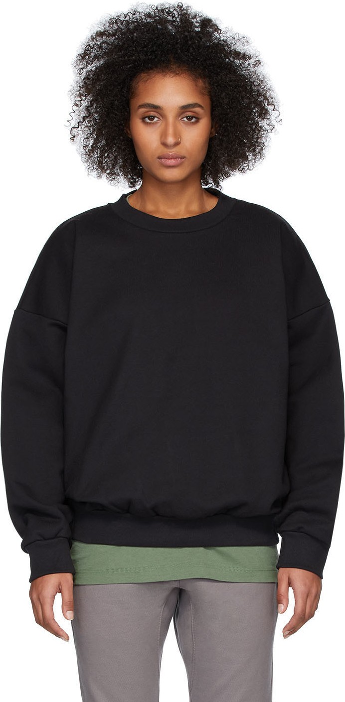 Fear of God Black 'Sixth Collection' Logo Sweatshirt