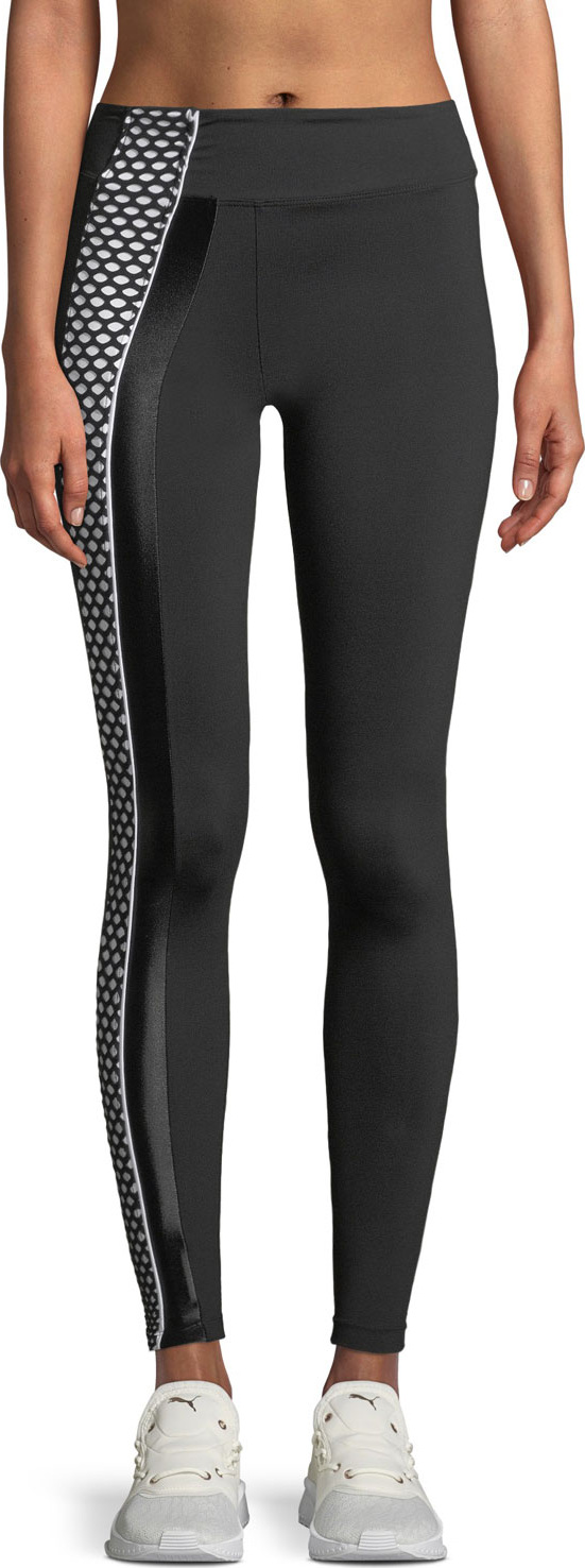 KORAL Teazer High-Rise Contrast Mesh Paneling Leggings