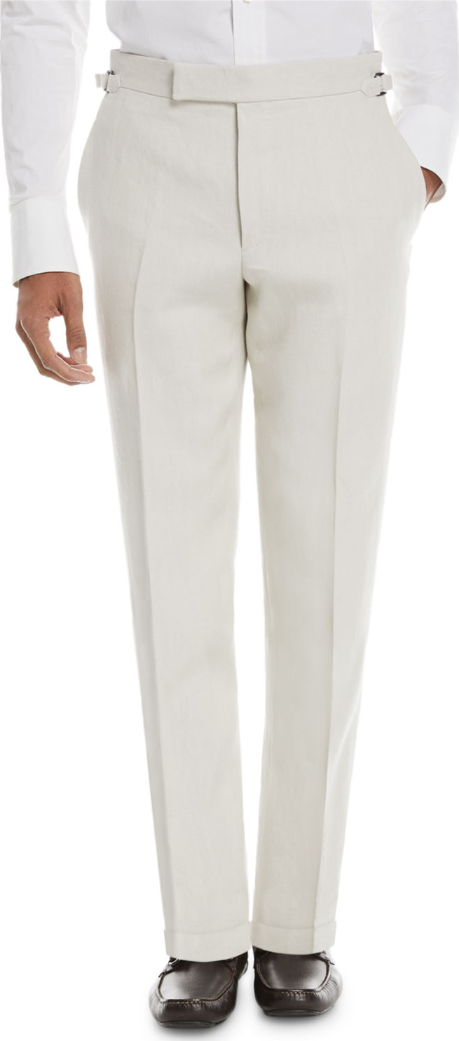 TOM FORD Solid Linen Trousers