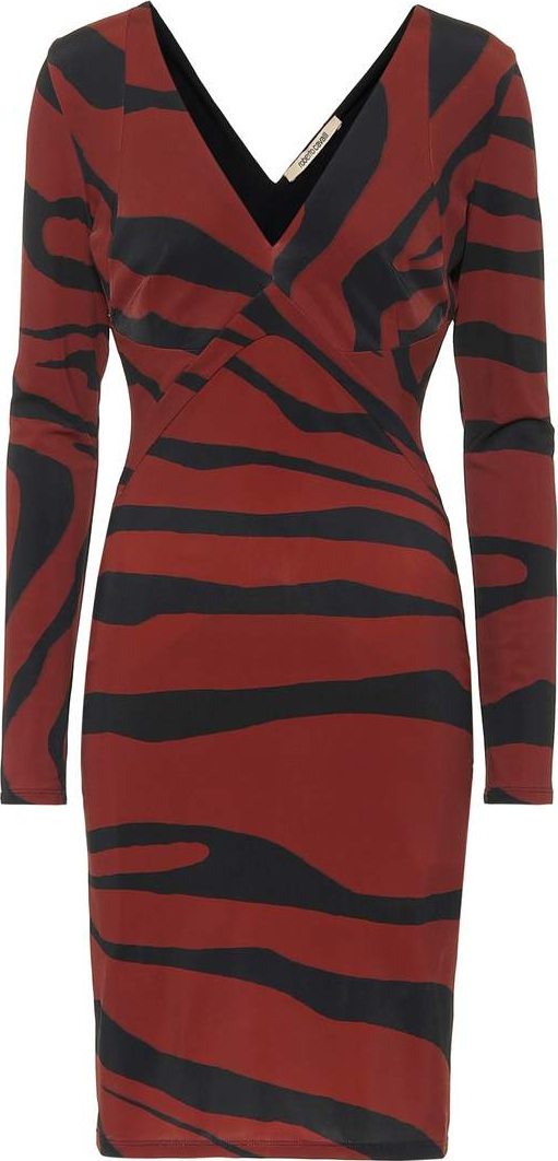 Roberto Cavalli Striped jersey dress