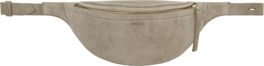 Nanushka Taupe Suede Lubo Belt Bag