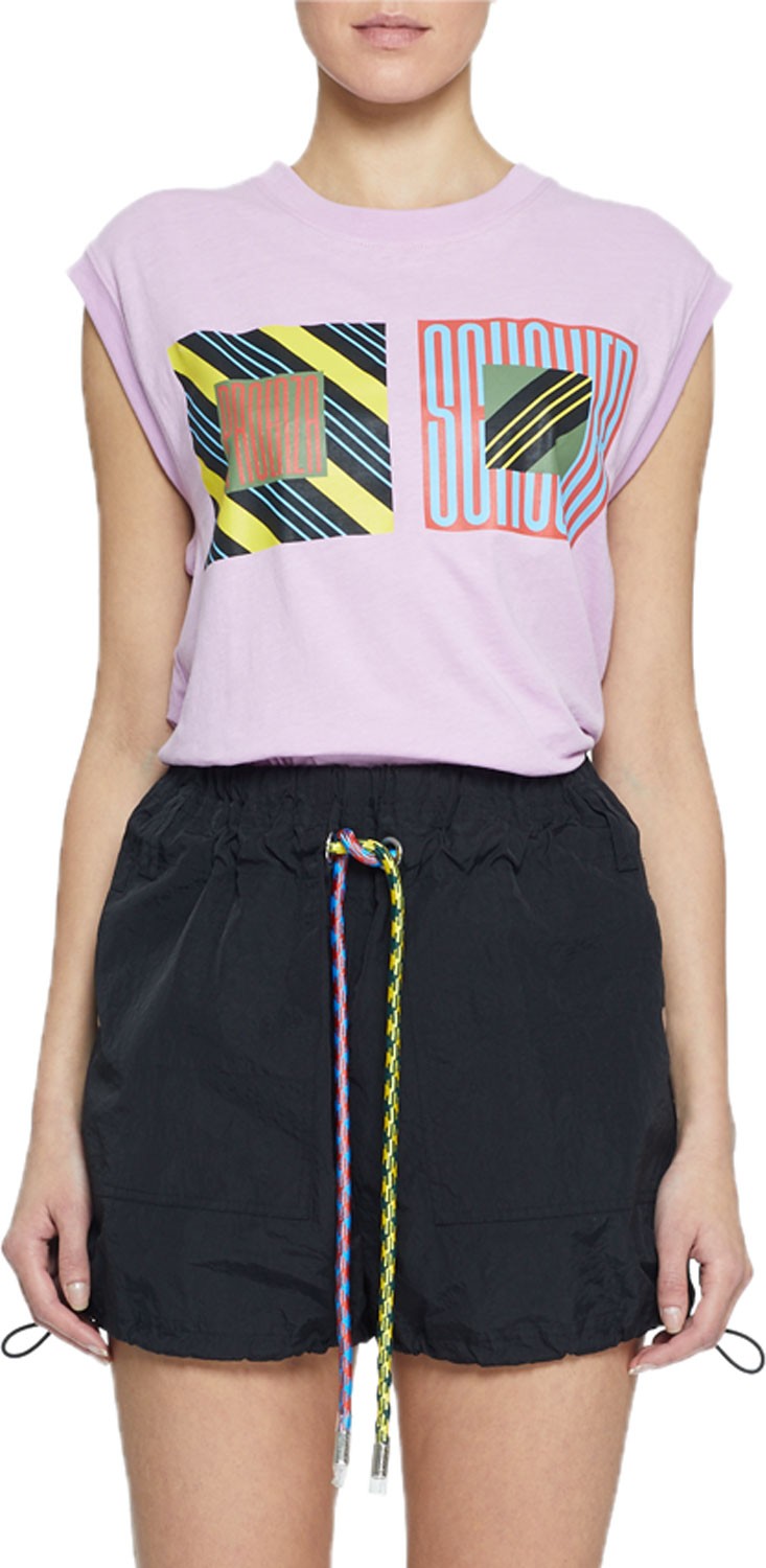 Proenza Schouler PSWL Printed Jersey Muscle Tee