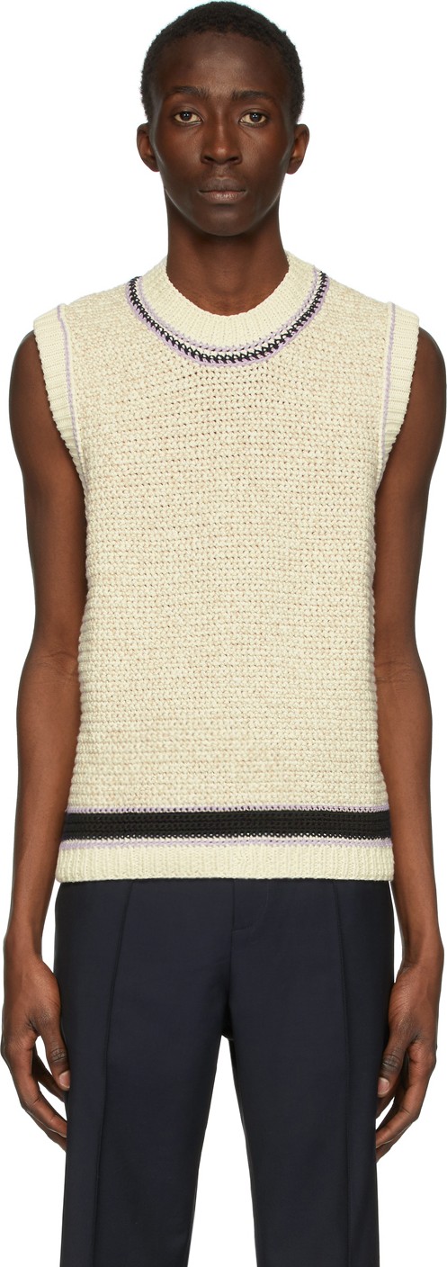 Maison Margiela Off-White 5 Gauge Vest