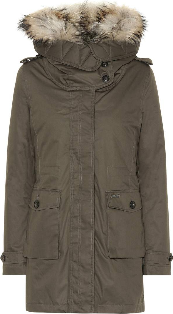 Woolrich Scarlett fur-trimmed parka