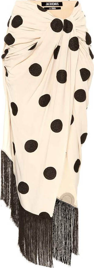 Jacquemus La Jupe Pareo polka-dot wrap skirt