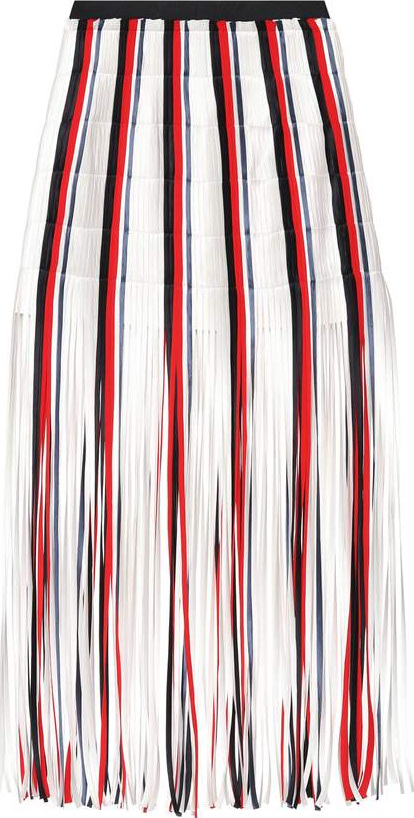 Monse Striped silk skirt