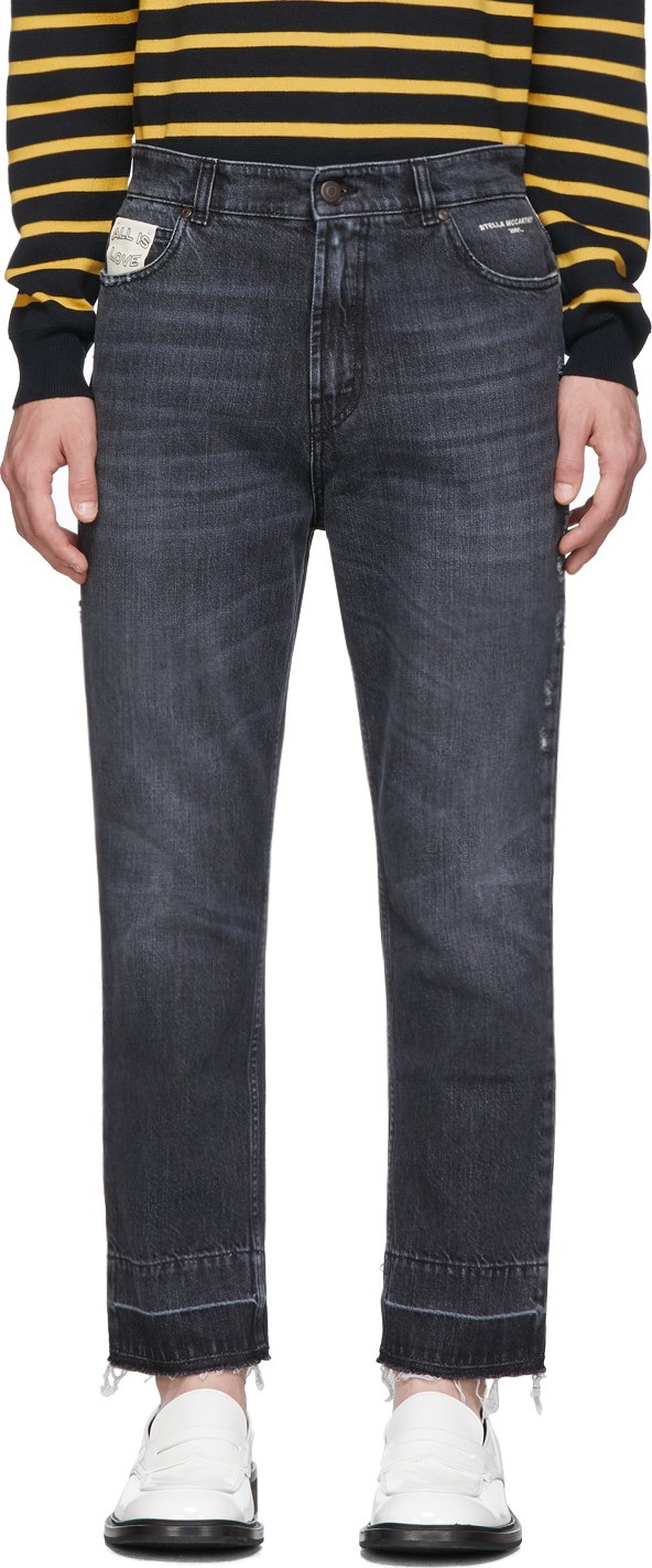 Stella McCartney Black Raw Hem Denzel Jeans