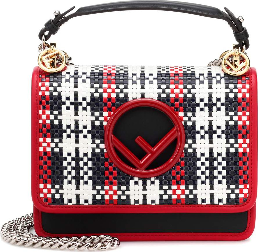 Fendi Kan I Small leather shoulder bag