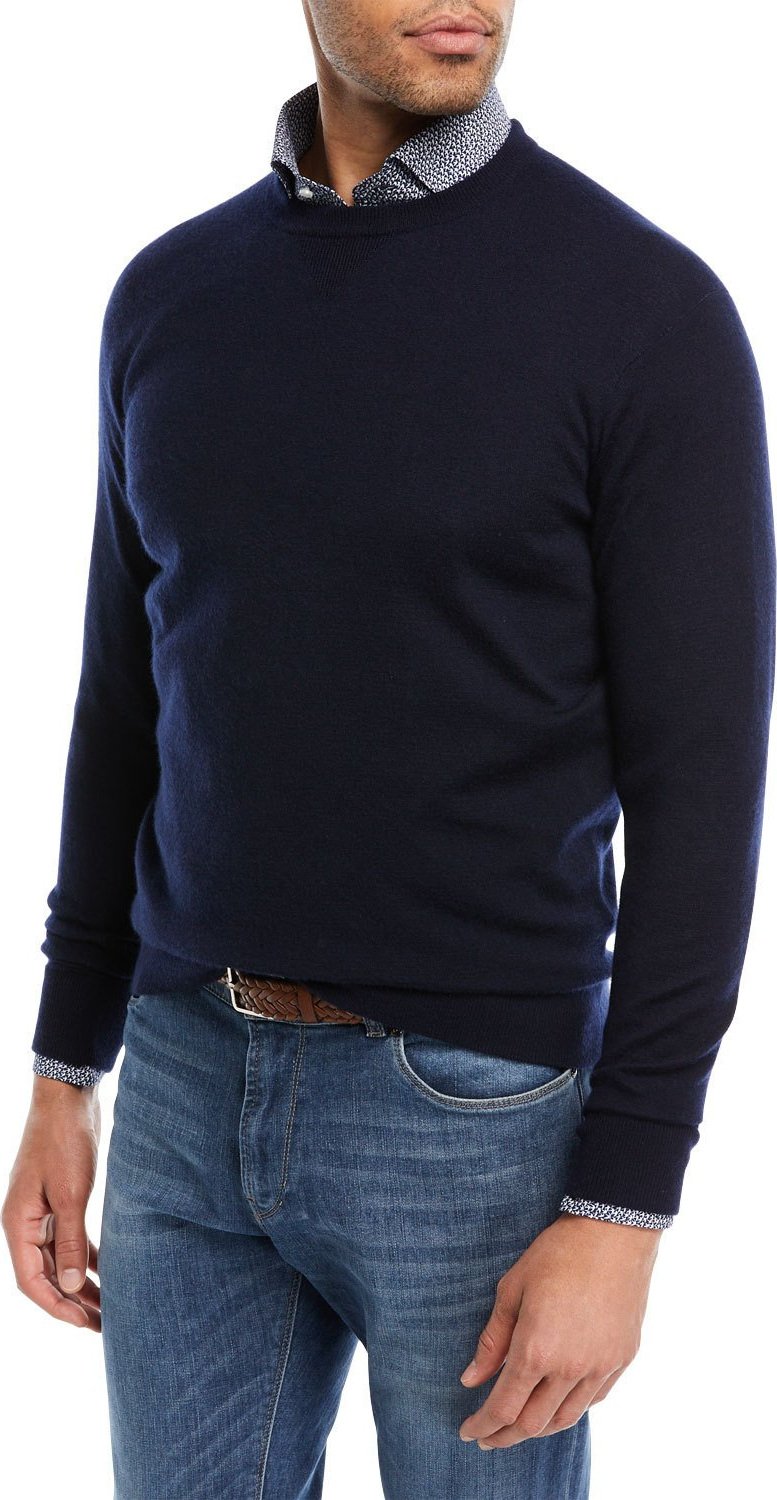 Peter Millar Crown Comfort Cashmere Sweater, Navy
