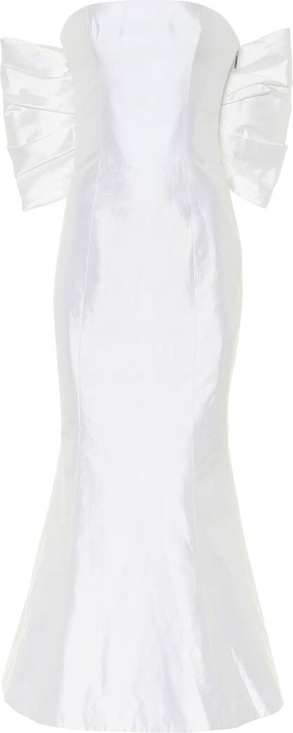 Rasario Exclusive to Mytheresa – Silk-satin midi dress