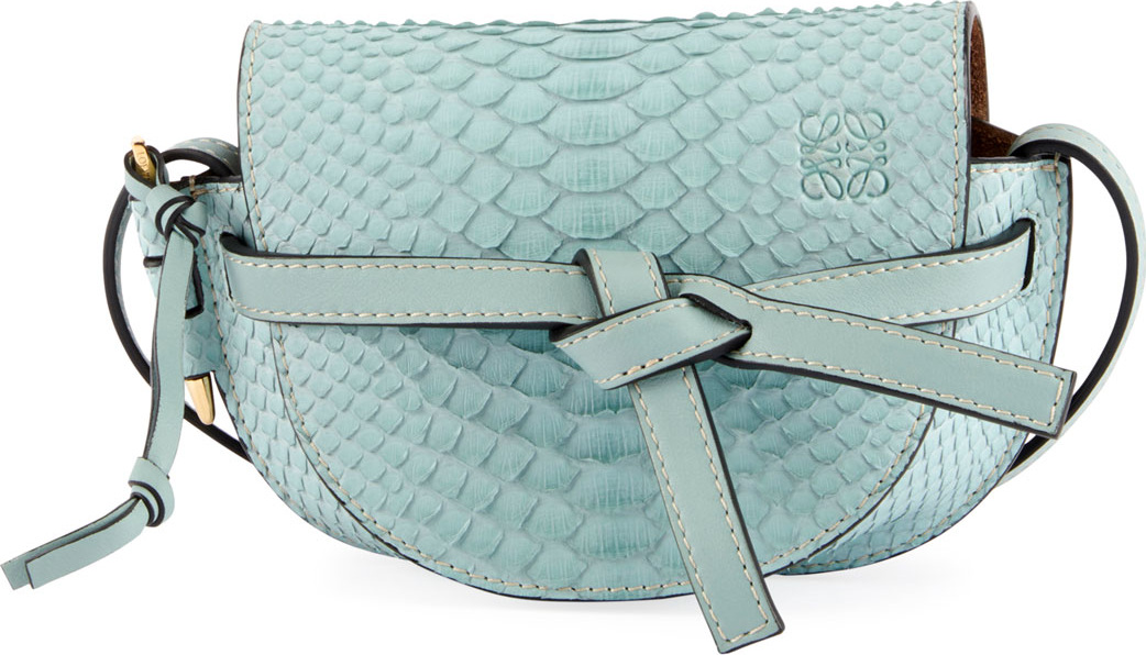 LOEWE Gate Mini Python Shoulder Bag