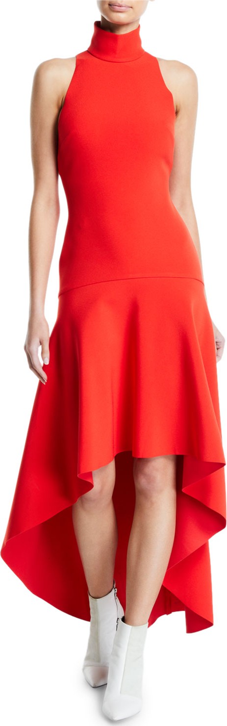 Solace London Bahar Drop-Waist Asymmetrical Cocktail Dress
