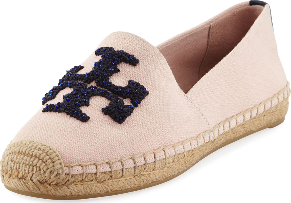 Tory Burch Elisa Logo Flat Espadrilles