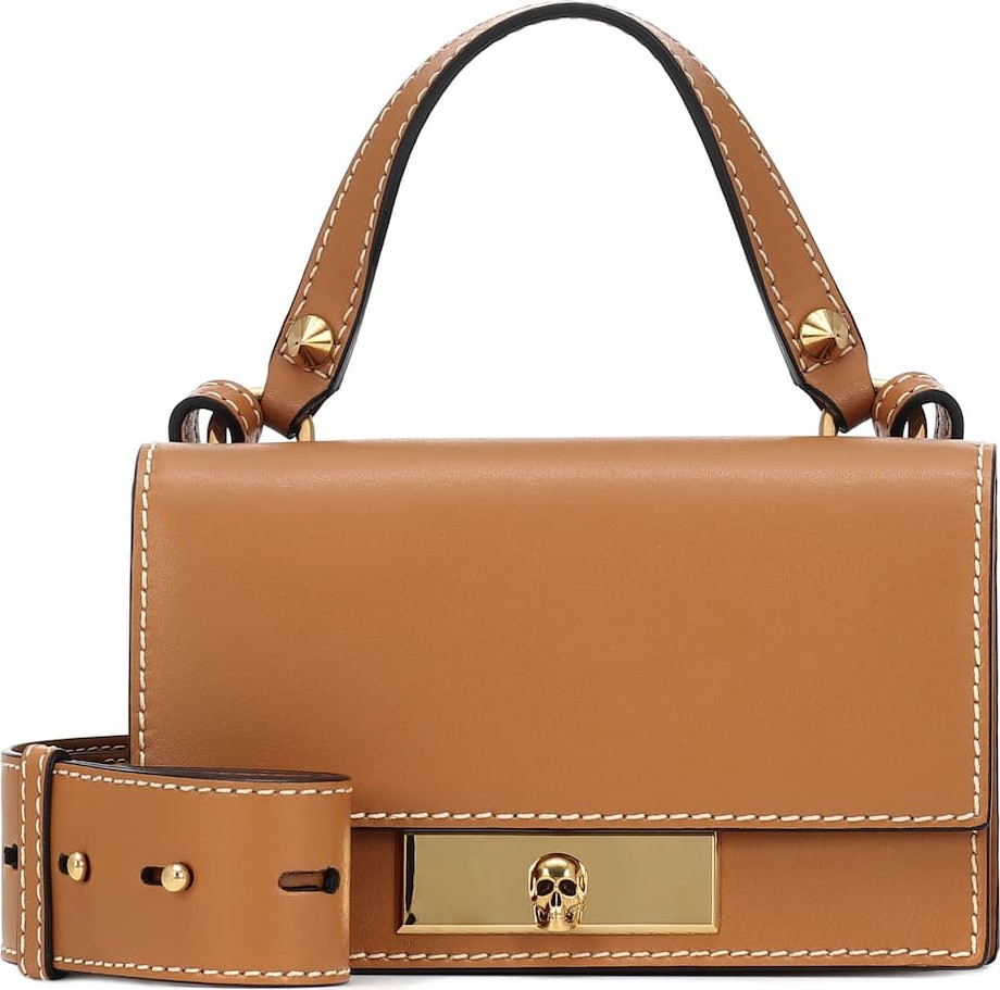 Alexander McQueen Skull Lock leather shoulder bag