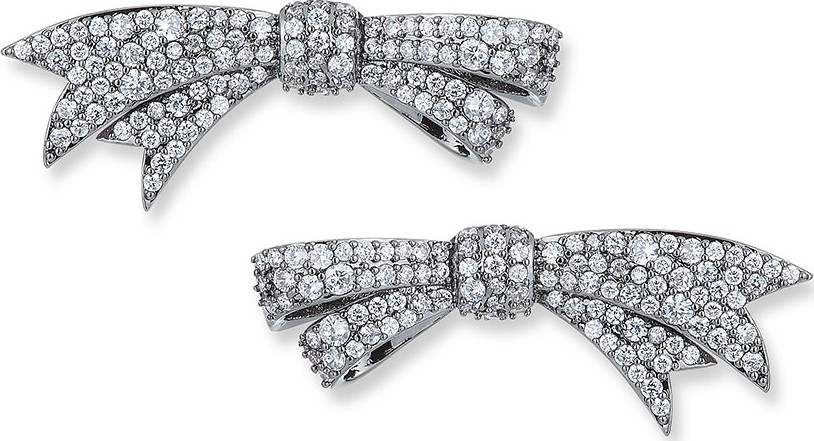 Fallon Pave Bow Earrings