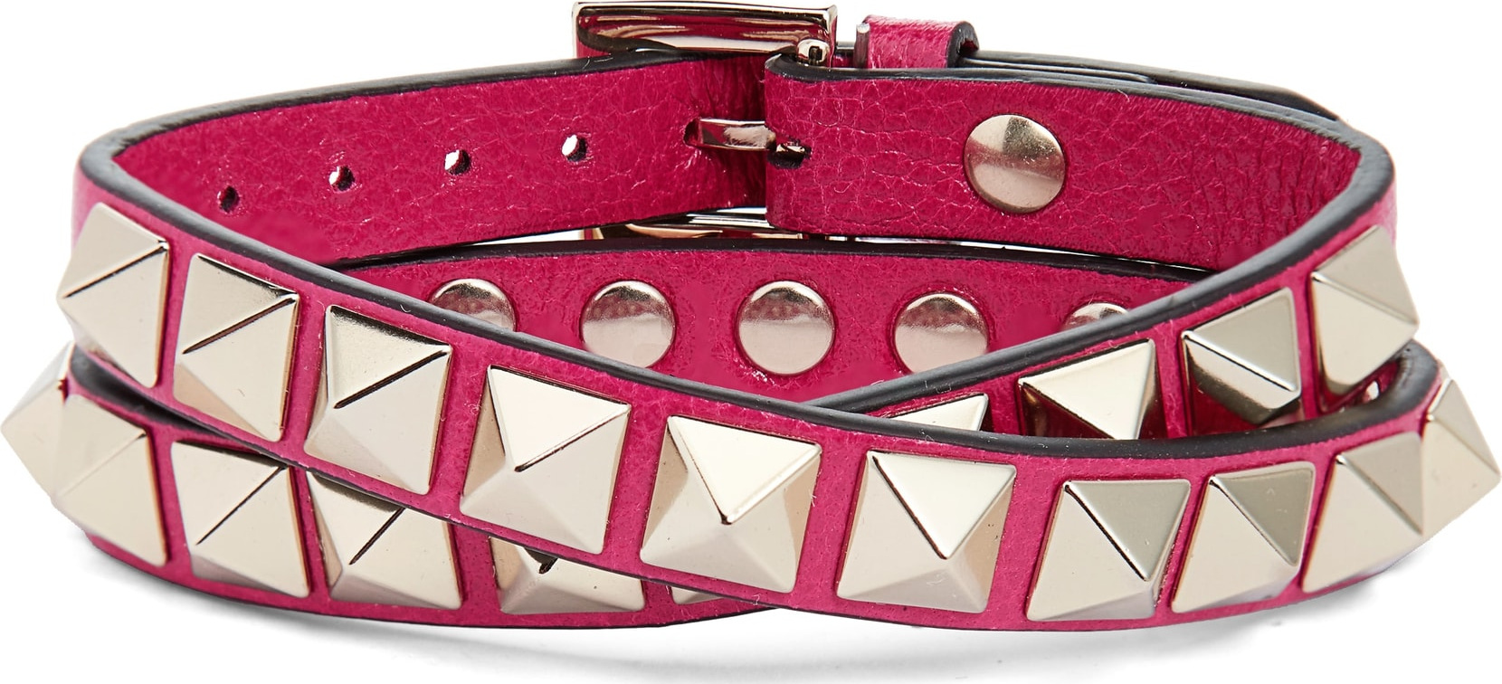 Valentino GARAVANI No Limit Rockstud Leather Wrap Bracelet