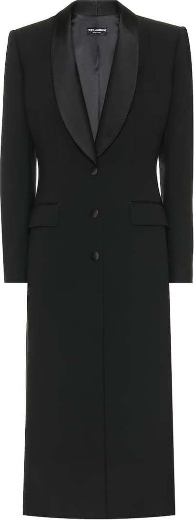 Dolce & Gabbana Wool and silk-blend coat