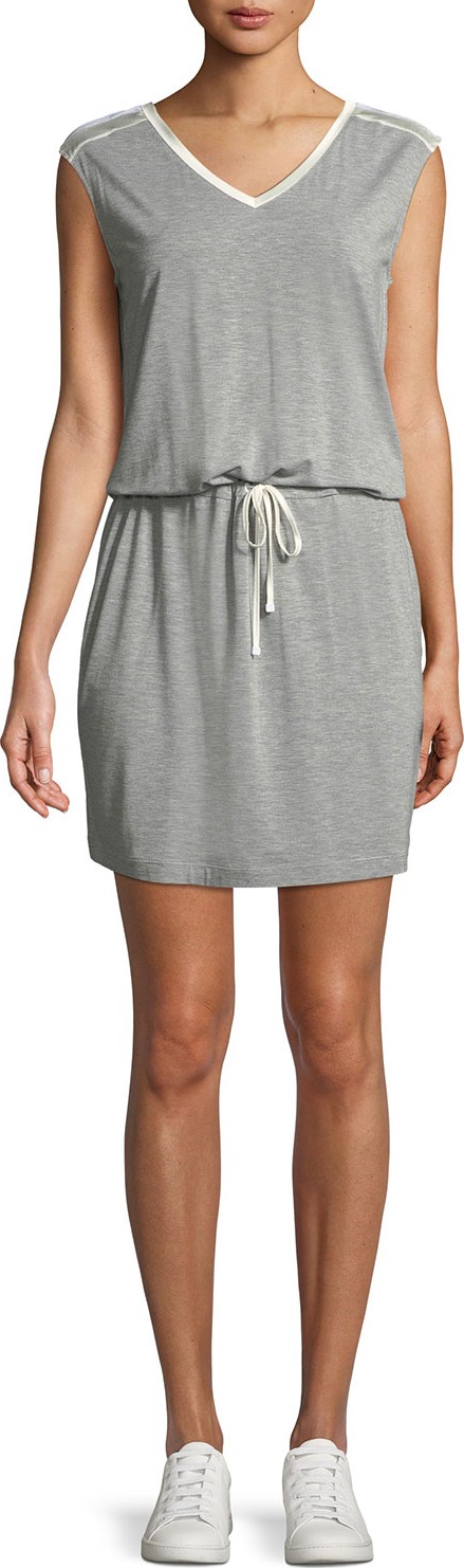 Blanc Noir Van Ness Sleeveless V-Neck Dress