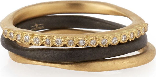 Armenta Old World Stacking Rings, Set of Three