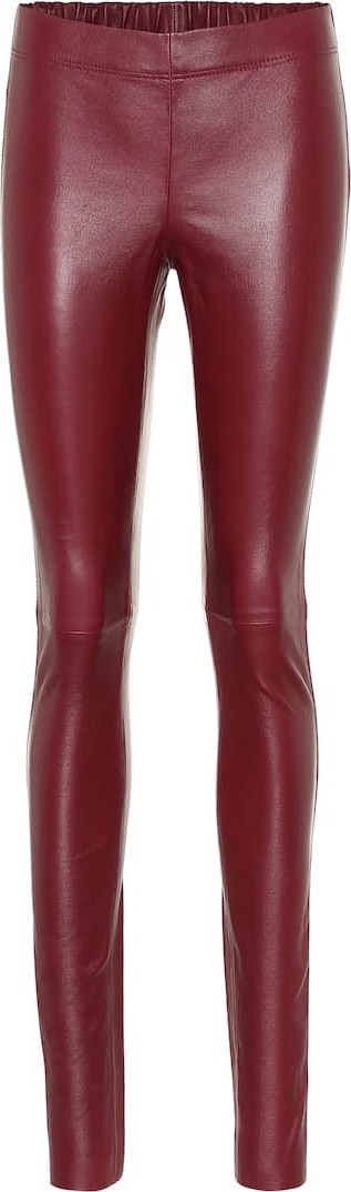 Joseph Mid-rise leather leggings